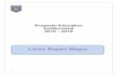 Liceo Rayen Mapuliceorayenmapu.cl/wp-content/uploads/2018/03/ProyectoEducativo.pdf · 7 Lorena Guajardo Acuicultura Alejandro Pozo Acuicultura Equipo Asistente de la Educación Nombre