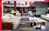 Chef&Hotel|gastronomíasaritacoloniarestoran.cl/wp-content/uploads/2015/03/RevistaChefy... · santos, tapices, letreros de la antigua ... Es además uno de los buenos ejemplos de