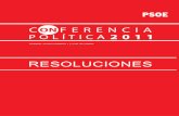 Resoluciones Conferencia Política 2011 - imagenes.publico.esimagenes.publico.es/resources/archivos/2011/10/2/... · La crisis económica que vivimos es a la vez el anuncio ... el