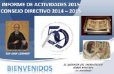 INFORME DE ACTIVIDADES 2015 CONSEJO DIRECTIVO 2014 …colegioqfb.org.mx/especiales/INFORME-ACTIVIDADES-2015.pdf · medicamentos y dispositivos médicos 141 Curso 26 y 27 de marzo