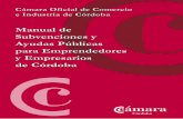 MANUAL DE DE CORDOBA - 2010 - camaraemplea.com Subvenciones OCT2010.pd.pdf · Desarrollo Empresarial en Andalucía. 2008 ... para el Fomento y Mejora empresarial. 2010. Instituto