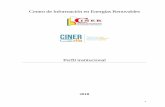 Centro de Información en Energías Renovables - ciner.orgciner.org/wp-content/uploads/2018/06/Perfil CINER 2018.pdf · miembros que participan con menor intensidad, en países como