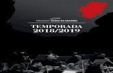 TEMPORADA 2018/2019 - zaragoza.es · Coro Easo han participado en las exitosas programaciones de la ORA. Ha realizado tres grabaciones: Home Orchestra, 25 S ‘The ... que el Camino