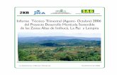 INFORME MENSUAL DE ACTIVIDADES REALIZADAS · INFORME TECNICO TRIMESTRAL (AGOSTO-OCTUBRE) 2006 DEL PROYECTO DESARROLLO HORTICOLA SOSTENIBLE ... La Paz y Lempira sea sostenible en base