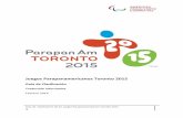 Juegos Parapanamericanos Toronto 2015 - PyeongChang 2018 ... · naturaleza internacional de los Juegos. ... cumplir y acatar todos los reglamentos y normas descritas en el formulario
