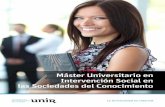 UNIR - Máster Universitario en Intervención Social en las ... · UNIR - Máster Universitario en Intervención Social en las Sociedades del Conocimiento 5 Salidas profesionales