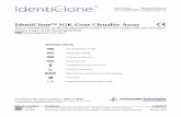 IdentiClone IGK Gene Clonality Assay - ecogen.com · (Los controles de ADN pueden separarse del resto de los ... Los ensayos de PCR son utilizados de ... liviana kappa de las inmunoglobulinas