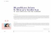 Radiación Ultravioleta - Dialnet · el continuo deterioro de la capa de ... radiacion UV, podemos anotar los ... contra la Radiación No Ionizante. el