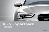 A5 S5 Sportback - libroazul.com · aporta más personalidad al automóvil, y el alargado capó del motor confiere un aire más ligero y deportivo. Los valores de consumo de combustible