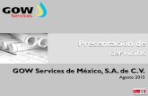 Presentación de servicios - GOW SERVICES - Ingeniería a ... · Akal-J” (KMZ-60) ... del Activo Integral Litoral de Tabasco”. En las especialidades de Proceso e Instrumentación