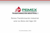 Pemex Transformación Industrial ante los Retos del Siglo XXIconvencion.imiq.com.mx/wp/wp-content/uploads/2016/09/PEMEX-TRI... · -Las refinerías con FCC + Alq. deben procesar mayormente