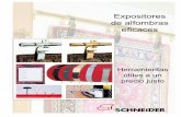 Expositores de alfombras eficaces - Schneider TecAccesorios... · Ligero, diseño ergonómico y gatillo de fácil operación lo convierten en un utensilio cómodo de usar. Hilos PP