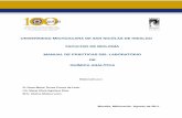 UNIVERSIDAD MICHOACANA DE SAN NICÓLAS DE HIDALGO …bios.biologia.umich.mx/.../quimica/manual_quimica_analitica_2018.pdf · MANUAL DE PRÁCTICAS DEL LABORATORIO DE QUÍMICA ANALÍTICA