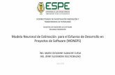 Modelo Neuronal de Estimación para el Esfuerzo de Desarrollo en ...repositorio.espe.edu.ec/bitstream/21000/10150/2/T-ESPEL-MAS-0022-P.pdf · Modelo Neuronal de Estimación para el