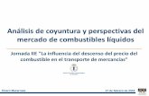 Análisis de coyuntura y perspectivas del mercado de ... · Análisis de coyuntura y perspectivas del mercado de combustibles líquidos Álvaro Mazarrasa 17 de febrero de 2016 Jornada