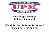 programa electoral UPM 2o - sindicatoupm.es · acordes a nuestro esfuerzo. Cobro de la productividad semestral en Marzo y Septiembre, evaluación de objetivos en Diciembre y Junio.