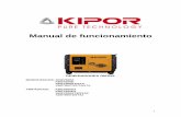 Manual de funcionamiento - kipor.eskipor.es/uploads/_productos_kipor/id36/MANUAL_KDE7000_ESP-FR-PT.pdf · De lo contrario la bomba de inyección de combustible y el inyector pueden