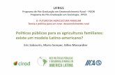 Políticas Políticas públicas para as agriculturas ... et al.pdf · Ley del INDER, 2012 Plan Nac. de Alimentos y CEPROMAS, ... social e técnica dos produtores agropecuários ...