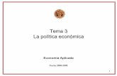 Tema 3 La política económica - ocw.usal.esocw.usal.es/ciencias-sociales-1/economia/contenidos/Presentaciones/... · 3 Índice 1. Conceptos básicos previos 1.1. Demanda agregada