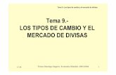 Tema 9.- LOS TIPOS DE CAMBIO Y EL MERCADO DE DIVISAS …tedoming/tema92004.pdf · 17:58 Teresa Domingo Segarra- Economía Mundial. 2003-2004 2 Tema 9.-Los tipos de cambio y el mercado