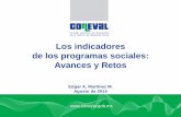 Los indicadores de los programas sociales: Avances y Retosdged.salud.gob.mx/contenidos/dged/descargas/1_RNED/Avances_y_retos.pdf · Universo de programas de desarrollo social Aprobación