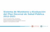 Sistema de Monitoreo y Evaluación del Plan Decenal de ... · Normatividad Creación del SGSSS CONSTITUCION POLITICA DE COLOMBIA Ley 100 de 1992 Ley 152 de 1994 y Resolución 5165
