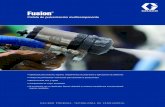300615S , Fusion Pistola de pulverización multicomponente · a través de la cámara de aire, los orificios de impacto ... para simular el flujo y la mezcla de los fluidos ... •