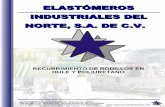 ELASTÓMEROS INDUSTRIALES DEL NORTEelastomerosindustriales.com/pdf/presentacion_einsa.pdf · El servicio de rectificado de rodillos se realiza en nuestras ... desprendimiento del