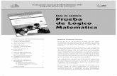 Guía de análisis Prueba de Lógico Matemática · La Evaluación Censal de Estudiantes 2007 (ECE-2007) consistió en la aplicación de pruebas que recogen información sobre los