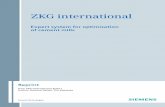 ZKG international - industry.siemens.com · Resumen: El proceso de molienda en las plantas de cemento consume mucha en-ergía, requiriendo casi el 45 % del con-sumo de energía eléctrica