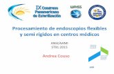 ANSI/AAMI ST91:2015 Procesamiento de endoscopios flexibles ... congreso/COUSO ST91... · Limpieza y DAN •Prelimpieza en el ... Duodenoscopios y broncoscopios 12horas. ... o Desinfeccion