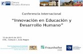 “Innovación en Educación y Desarrollo Humano” · Perú lideró la región en ... **Reservas internacionales/(Deuda externa de corto plazo + Deuda externa ... Porcentaje del