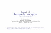 Clases 2 y 3 Repaso de conceptos - tlm.unavarra.es · Clases 2 y 3 Repaso de conceptos Tema 1.- Introducción Dr. Daniel Morat ... Repaso de conceptos 5/38 Contenido