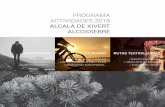 PROGRAMA ACTIVIDADES 2018 ALCALÀ DE XIVERT …comunitatvalenciana.com/.../agenda/2016/programa_actividades_2018.pdf · Fotografiaremos la primavera en el parque natural: flores,