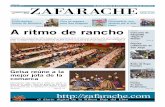 Periódico Zafarache 39 - zafarachedotcom.files.wordpress.com · el diario digital de la Ribera Baja del Ebro Por tercer año consecutivo, 200 mujeres de 9 municipios de la comarca