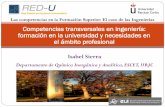 Competencias transversales en ingeniería: formación en la ...red-u.org/wp-content/uploads/2014/02/Presentacion-JORNADAS-RED-U_1... · Nuevas titulaciones dentro del EEES Establece