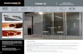TWIN TL SISTEMAS - Ducasse Industrial.ducasseindustrial.com/images/productos/TWIN TL/CL_ES_twintl_ficha.pdf · 1 CUALIDADES TWIN TL Sistema para puertas sincronizadas, con apertura