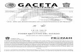 GACETA - ordenjuridico.gob.mx de Mexico... · fecha tres de diciembre del año dos mil ocho, a favor de los Subprocuradores de Protección al Ambiente de Toluca y Chalco, México,