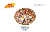 administración@donpizza.es ventascomercial@donpizza · Misión, visión, valores y objetivos ... Salsa boloñesa ( caja de 10 kg ) cocktalil Monodosis de Ketchup, mahonesa, salsa