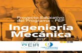 Proyecto Educativo del Programa - PEP Ingeniería Mecánica · los principios de la ética y la ... este proyecto educativo con compromiso, responsabilidad y ... con sentido en la