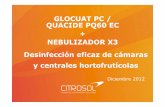 GLOCUAT PC / QUACIDE PQ60 EC NEBULIZADOR X3 … Desinfeccion GLOCUAT... · INTRODUCCIÓN El mantenimiento de la higiene de la central hortofrutícola (CH) es imprescindible para el