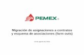 Presentación de PowerPoint - ecota.org · Mejor alineación de intereses entre Pemex, contratistas y gobierno . Migración de CIEP y COPF a los nuevos contratos de exploración y