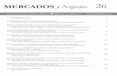 MERCADOS y Negocios 26 - cucea.udg.mx · Volumen 13, núm. 2, julio-diciembre 2012 3 Carta del director E ste nuevo número de la revista Mercados y Negocios continúa con su objetivo