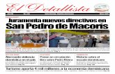 fenacodeP: Juramenta nuevos directivos en San Pedro de ... · Antonio Rivera Abreu. Pág. 24 El Escudo construido en concreto ubicado en el Panteón Nacional es incorrecto. Pág.