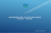 Iforme de Actividades 2015 - 2016 - oiss.org · el Plan de Actividades que aprobó el Comité Permanente para el bienio 2015 y 2016 en su sesión del 12 de noviembre de 2014 en Antigua
