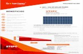 300 – 320 W SOLAR PANELsolartec.mx/upload/S72PC.pdf · Los módulos solares Solartec de 300 - 320 W proveen un liderazgo incomparable en la industria gracias a su eficiencia y desempeño.