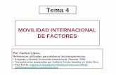 Tema 4 - uam.es · MOVILIDAD INTERNACIONAL DE FACTORES Por Carlos Llano, ... Pearson. 2006. • Transparencias preparadas por Iordanis Petsas basadas en dicho libro.