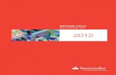 Memoria 2012 - Personas - Banco Santander Chile · BAI 927,1 2 22,8% ... Costo del crédito ... Asimismo, Banco Santander encabeza los segmentos retail, foco Santander. Reconocimientos