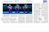 M MADRID - gruposmedia.com fileMir añadió: «pasamos de ser teatro intelectual a ser teatro comercial al día si-guiente». Desde entonces han re-corrido países como Fran-