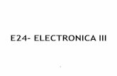 E24- ELECTRONICA III - catedras.facet.unt.edu.ar · Bibliografía Tomasi, Wayne, Sistemas de Comunicaciones Electrónicas, Prentice Hall Hispanoamericana, 4ª Edición, México, 2003.